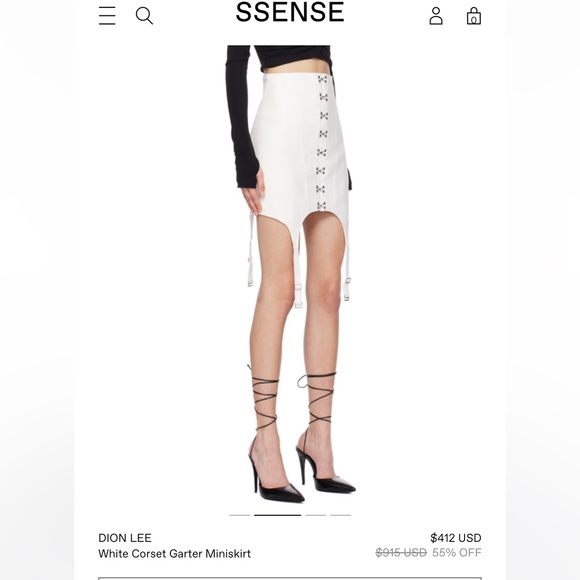 Dion Lee Corset Skirt Organic Cotton NWOT - Picture 13 of 16